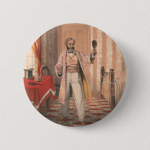 Badge Rond 5 Cm Teinture à cheveux Uphams, vers 1864