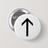 BADGE ROND 5 CM TEIWAZ RUNE (Devant & derrière)