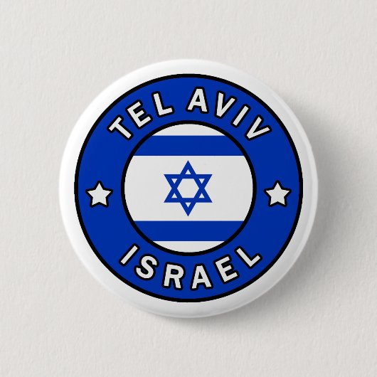 Badge Rond 5 Cm Tel Aviv Israël (Devant)