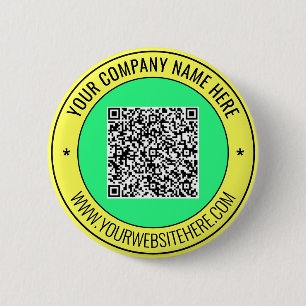 Badge Rond 5 Cm Téléchargez votre bouton promotionnel de code QR A