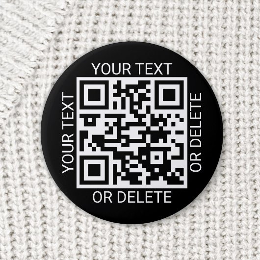 Badge Rond 5 Cm Téléchargez votre code QR Site Web moderne ou appl