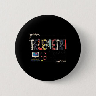 Badge Rond 5 Cm Télémétrie de lettrage léopard Équipage Télémétrie