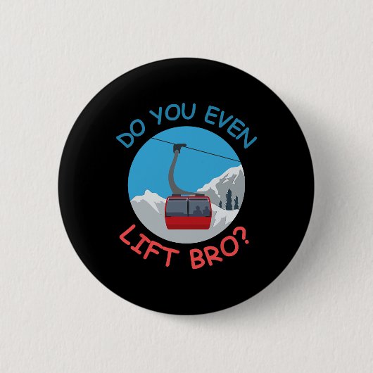 Badge Rond 5 Cm Téléphérique De Ski De Glace Faites-Vous Même Asce (Devant)