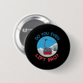 Badge Rond 5 Cm Téléphérique De Ski De Glace Faites-Vous Même Asce (Devant & derrière)
