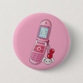 Badge Rond 5 Cm Téléphone portable (Devant)