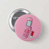 Badge Rond 5 Cm Téléphone portable (Devant & derrière)