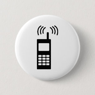 Badge Rond 5 Cm téléphone portable volley mobil pratique