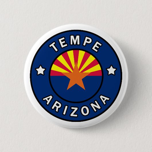 Badge Rond 5 Cm Tempe Arizona (Devant)