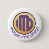 Badge Rond 5 Cm Température du parti (Devant)