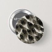 Badge Rond 5 Cm Tempête de poissons (Devant & derrière)