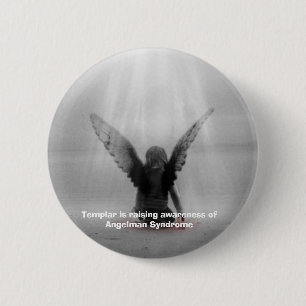 Badge Rond 5 Cm Templar soulève la conscience du syndrome