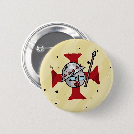 Badge Rond 5 Cm Templarball (Devant & derrière)