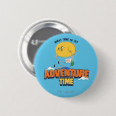 Badge Rond 5 Cm Temps d'aventure | Jake Flottant Avec Finn (Devant & derrière)