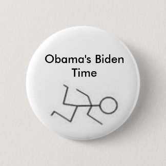 Badge Rond 5 Cm Temps de Biden d'Obama