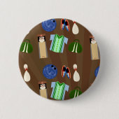 Badge Rond 5 Cm Temps de bowling ! (Devant)