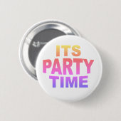 Badge Rond 5 Cm Temps de fête rose (Devant & derrière)