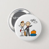 Badge Rond 5 Cm Temps de lune de miel pour le bouton de jeunes (Devant & derrière)