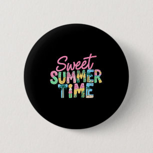 Badge Rond 5 Cm Temps doux d'été pour femmes hommes enfants drôle
