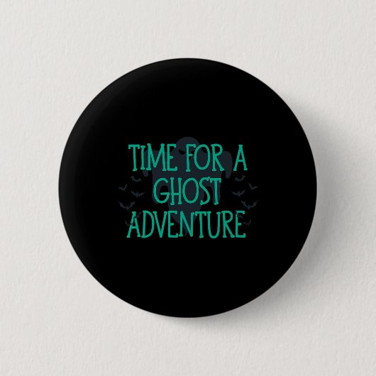 Badge Rond 5 Cm Temps Pour Une Aventure Fantôme (Devant)