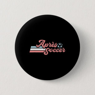 Badge Rond 5 Cm Tendance Apres Football Rétro en détresse Couleur