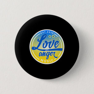 Badge Rond 5 Cm Tenez-vous avec l'Ukraine Amour sur la musique de