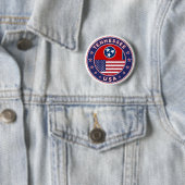 Badge Rond 5 Cm Tennessee (En situation)