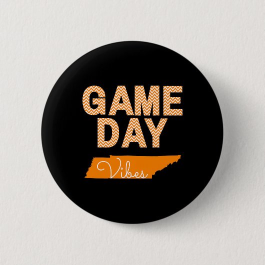 Badge Rond 5 Cm Tennessee Football Jour Vibes Fall Tailgate (Devant)