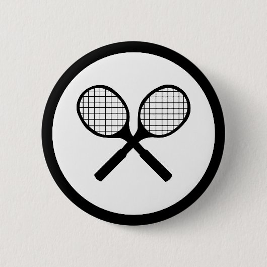 Badge Rond 5 Cm Tennis (Devant)