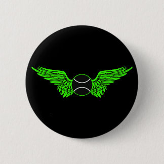 Badge Rond 5 Cm tennis. à ailes