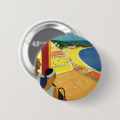 Badge Rond 5 Cm Tennis à Monte Carlo (Devant & derrière)