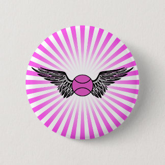 Badge Rond 5 Cm tennis. aile.