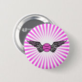Badge Rond 5 Cm tennis. aile. (Devant & derrière)