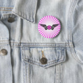 Badge Rond 5 Cm tennis. aile. (En situation)