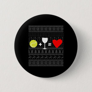 Badge Rond 5 Cm Tennis de Noël 16