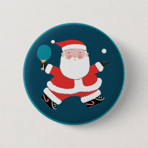 Badge Rond 5 Cm Tennis de table Cadeaux de Noël pour chaussettes
