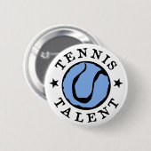 Badge Rond 5 Cm Tennis Talent Blues (Devant & derrière)