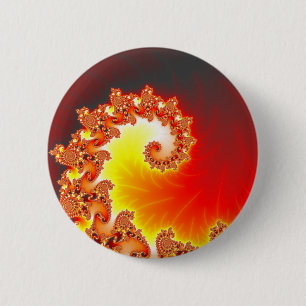 Badge Rond 5 Cm Tentacle flamand - Art fractal