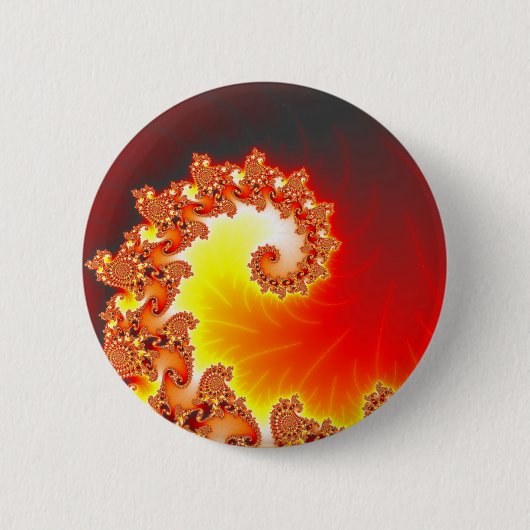 Badge Rond 5 Cm Tentacle flamand - Art fractal (Devant)