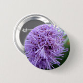 Badge Rond 5 Cm Tentacle Spider Violet Flower (Devant & derrière)