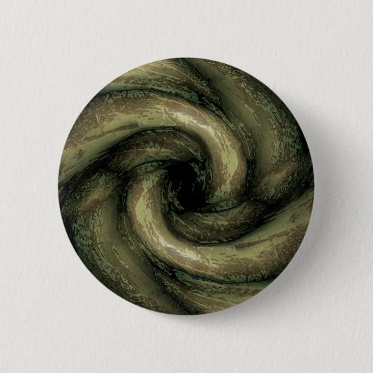 Badge Rond 5 Cm tentacules de monstre vert (Devant)