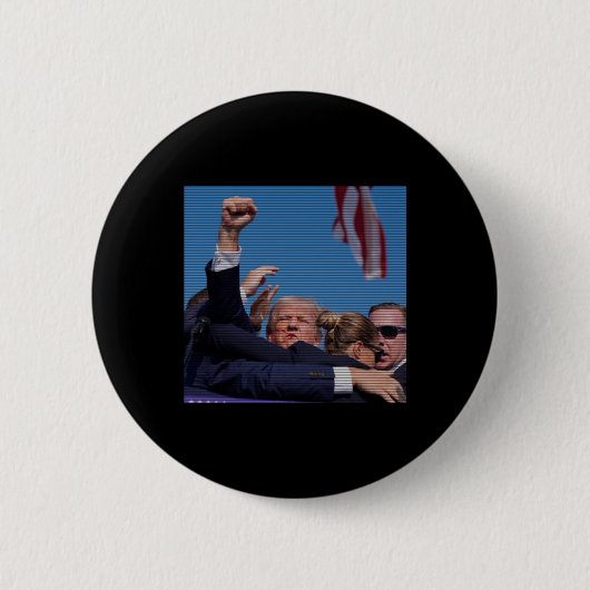 Badge Rond 5 Cm Tentative d'initiation - Trump's Rally Pennsylvani (Devant)