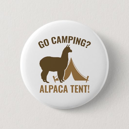 Badge Rond 5 Cm Tente Alpaca (Devant)