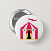 Badge Rond 5 Cm Tente de cirque (Devant & derrière)