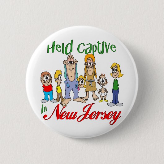 Badge Rond 5 Cm Tenu captif dans le New Jersey (Devant)