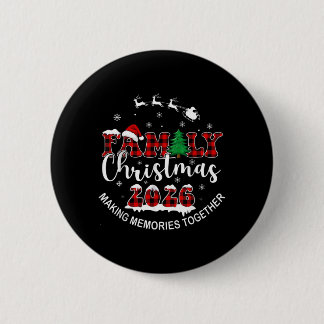Badge Rond 5 Cm Tenue de Noël assortie pour la famille 2026 Squad