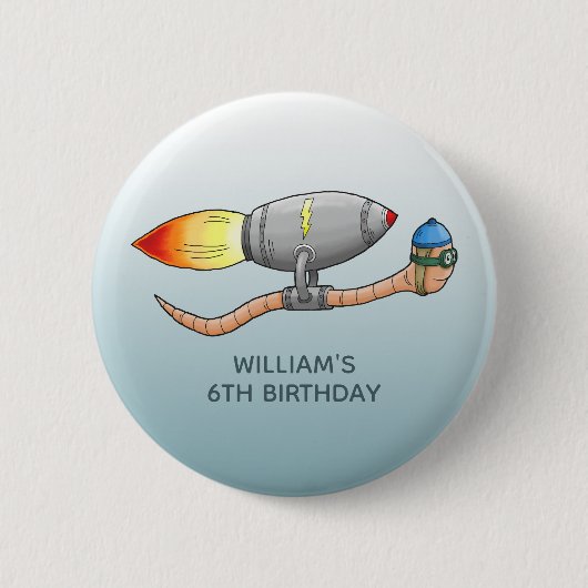 Badge Rond 5 Cm Terme de fusée (Devant)