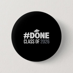 Badge Rond 5 Cm #terminé promotion 2026 diplômé senior 2026 remise