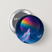 Badge Rond 5 Cm Terre cosmique magique (Devant & derrière)