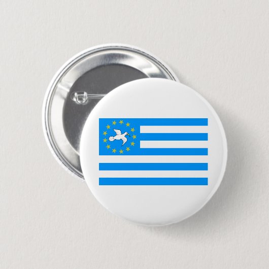 Badge Rond 5 Cm Terre d'Ambazonia - d'Amba - drapeau de Cameroons (Devant & derrière)