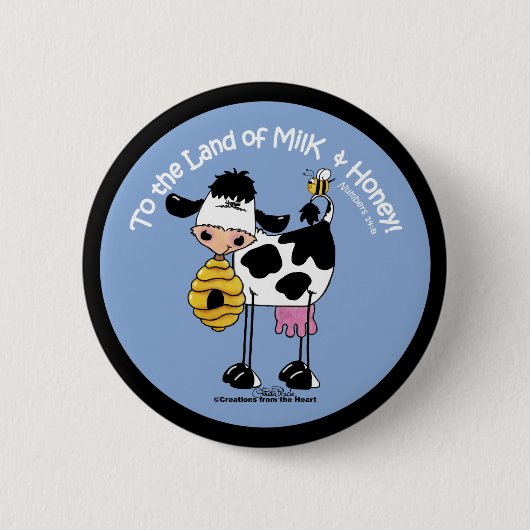 Badge Rond 5 Cm Terre de lait et de miel (Devant)